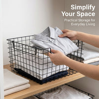 Wire Mesh Fruit Basket for Kitchen Countertop and Vegetable Storage, Large Metal for Shelves in Multiple Rooms, Electroplated Finish