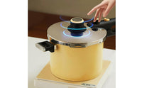 Safety-Lock-Proof Pressure Cooker Gas and Induction Compatible Stainless Steel Pressure Cooker Large Capacity Olla De Presion Time-Saving for Families, Meal Prep
