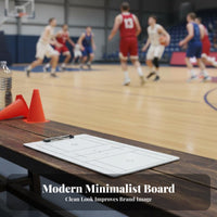 Portable Sports Playbook Board Lightweight Dry Erase Tactic Board Sturdy Clip for Coaches