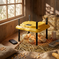 Glowing Chick Heater Wireless Controller Control Adjustable Heating Plate Poultry Brooder Yellow Farm Supply Portable for Chicks