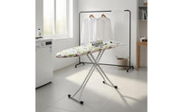 Metal Frame Folding Ironing Board Padded Foldable Ironing Board Anti-Slip Feet Compact Storage