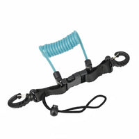 Spring Coiled Diving Leash Anti-Drop Scuba Coil Lanyard Scuba Camera Leash for Underwater Photographers
