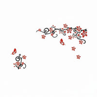 Easy to Install 3D Cherry Blossom Tree Sticker No Residue Cherry Blossom Wall Decal Repositionable 3D Flower Wall Sticker Peel and Stick