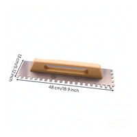 Notched Trowel Corrosion-Resistant Mortar Trowel Tool Rectangular Long-Lasting for Tilers, Tile Installation, Masonry Work
