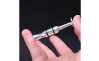Compact Mouthpiece Practice Tool Metal Embouchure Practice Aid Portable Embouchure Practice Tool Silver Plated for Brass Players, Wind Musicians, Warm-Ups, Music Studio