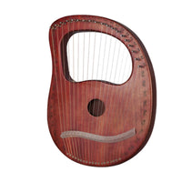 Box Harp with 19 Strings Compact Handheld Harp Easy to Play Instrument for Beginners, Adults, Music Practice