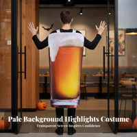 Funny Beer Bottle Suit for All Genders Beer-Themed Tunic Eye-Catching Food and Drink Outfit Fun Design for Party-& Attenders, Teenagers, Halloween Parties, German Beer Festival, Promotional Events, Stage Performances