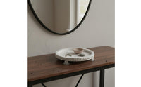 Wood Candle Holder Tray Round Candle Tray Minimalist Design for Living Room, Dresser