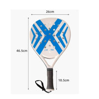 Rigid Padel Racket with Wrist Strap Teardrop-Shaped Perforated Padel Racket Versatile Paddle Stable for Families, Beginners, Outdoor Play