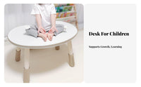 Multi-Functional Adjustable kidney beanShaped Table and Chair Ergonomic Design children's Furniture Easy to Clean Toddler Study Desk for Toddlers, Preschoolers, Kindergarten, Playroom, Daycare, Classroom