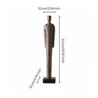 Resin Human Statue Artistic Abstract Human Figurine Tabletop Decoration Modern Figure Ornament for Living Room, Entryway