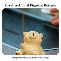 Cartoon Figurine Aromatic Stick Holder Burner Distinctive Gift Cute Creature Statue Aromatic Stick Holder Stand Cute Creature