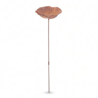 Metal Garden Stake with Bowl Decorative Flower Garden Stake Bird Water Bowl Yard Ornament for Courtyards