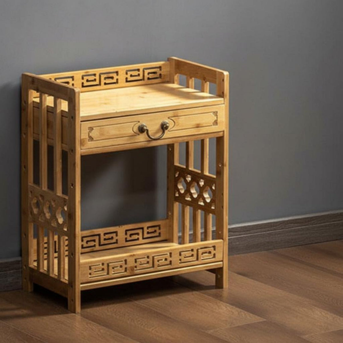 Antique design Miniature book storage unit with Drawers Chinese Design space-efficient Bookstand Multi-Functional Desktop Shelf Space-Saving for Office Workers, Home Decor aficionados, Study Room, Bay sill, Countertop, Kitchen