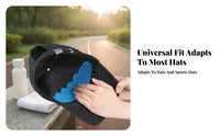 Anti-Dirt Self-Adhesive Brim Pad Curved Shape Hat Brim Pad Scalloped Edge Self Adhesive Hat Liner Textured Woven Surface