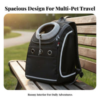 Large Capacity Pet Shoulder Bag Breathable Soft-Sided Pet Carrier Lightweight Dog Carrier Bag Stylish Design for Car Rides, Vet Visits