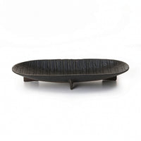 Hammered Metal Tray Modern Aluminum Tray Handcrafted Bowl for Coffee Table, Sideboard