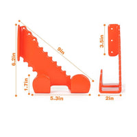 2 Pieces Space Saving Wall Mounted Chainsaw Rack Vertical or Horizontal Hanging Chainsaw Wall Mount Multi-Purpose Heavy Duty Tool Hook for Workshop, Shed