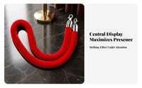Metal Clip Hardware Queue Barrier Rope Gold-Tone Rope Connector
