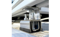 6 Pieces Brushed Silver Roof Rack Bracket 90-Degree Cargo Rack Bracket Threaded Bolts Vehicle Accessory Guard Pads
