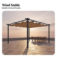 Garden Grape Trellis Weather-Resistant Aluminum Frame Pergola Water Outdoor Shelter for Homeowners, Gardeners