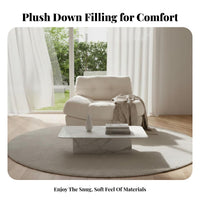 Plush sectional Sofa billowyLike Design Living Room Furniture Minimalist Aesthetic for Apartment Dwellers, Homeowners, Home Interior, Lounge Area, Office