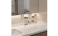 Display Stand Multi-Tier Acrylic Display Stand Space-Saving Tiered Acrylic Shelf for Desk