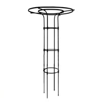Garden Decor Metal Trellis for Climbing Plants, Heavy Duty Garden Obelisk Plant Support for Roses Vines, 4 Layers Steel Design, Outdoor Stand