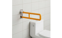Anti-Slip Grip Handicap Toilet Bar Heavy Duty Wall Mounted Support Handle Waterproof Toilet Safety Space-Saving for Women