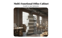 Large Capacity Stackable Storage Cabinet Heavy Duty Steel Document Cabinet Rust Resistant for Accountants, Administrators, Home Users, Archive Room, Workshop, Garage