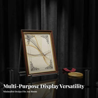 Certificate Display Easel Multifunctional Picture Frame Holder Stable Desktop Plate Holder for Homeowners, Collectors, Home, Exhibition, Retail Stores