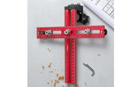 Cabinet Hardware Drilling Positioning Guide Two-Way Scale Drawer Handle Positioning Fixture Knob Hole Template Hex Key Included