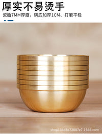 Copper Water Offering Bowl for Buddhist Altar, Multiple Sizes