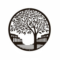 Black Metal Tree Wall Hanging Art Hollow out Design Tree of Growth Metal Wall Decor Easy to Hang House Decoration for Living Room, Garden, Bedroom