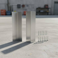 2 Pieces Vinyl Siding Corner Guard Long-Lasting Building Protection Pre-Drilled