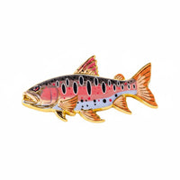 Lifelike Intricacy Realistic Aquatic Creature Brooch Commemorative Gift Aquatic Creature Enamel Pin for Anglers, Fishermen