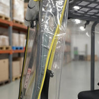 Forklift Rain Canopy Transparent Forklift Cab Enclosure Cover Vehicle Shelter Black Edging Waterproof