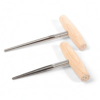 2 Pieces Guitar Bridge Pin Reaming Tool Chamfering BridgeHole Reaming Tool Metal Shaft for Luthiers