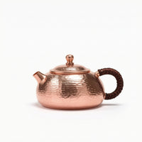 Hammered Copper Teapot Thickened Side Handle Teapot Sturdy Tea Kettle for Collectors