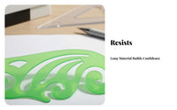 Multifunctional French Curve Ruler Multi-Function Irregular Curve Template Assorted Shapes for Designers, Architects, Drafting