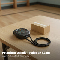 Firm Support Wooden Balance Beam Non-Slip Surface Kids' Physical Training Beam Portable for Toddlers, Preschoolers, Kindergarten, Preschool, Daycare, Playroom