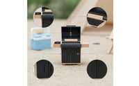 1:12 Scale Miniature Barbecue Grill Lifelike Miniature BBQ Grill Lightweight Toy Movable for Collectors