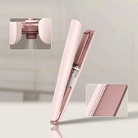 Wide Plate Steam Hair Straightener Frizz-Control Steam Flat Iron Ionic Appliance Auto Shut-off for Home Styling