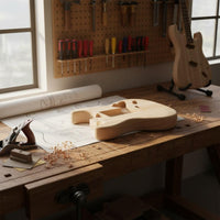 Unfinished Maple Electric Guitar Body DIY ST-Style Design Guitar Body Customizable Musical Instrument Part Ready to Paint for Repair