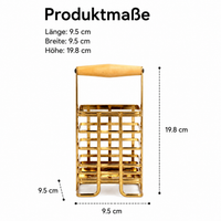 Kitchen Utensil Holder, Modern Carbon Steel Knife Block with Knife Compartment, Cutlery Box for Countertop and Work Surface, with Chopstick Holder