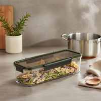 Noodle Storage Box Space Saving Spaghetti Container Leak-Resistant Airtight Pasta Canister for Refrigerator