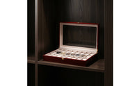 Watch Box with Clear Lid Wooden Timepiece Display Box Rectangular Organizer for Shop Counters