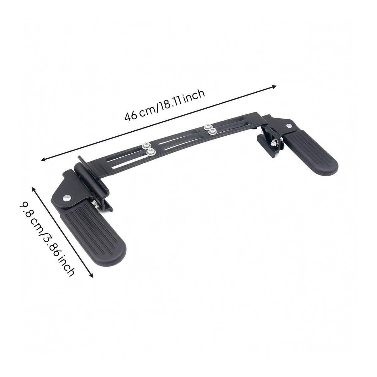 Front Footrest Assembly Black Foot Peg Easy Installation Vehicle Part