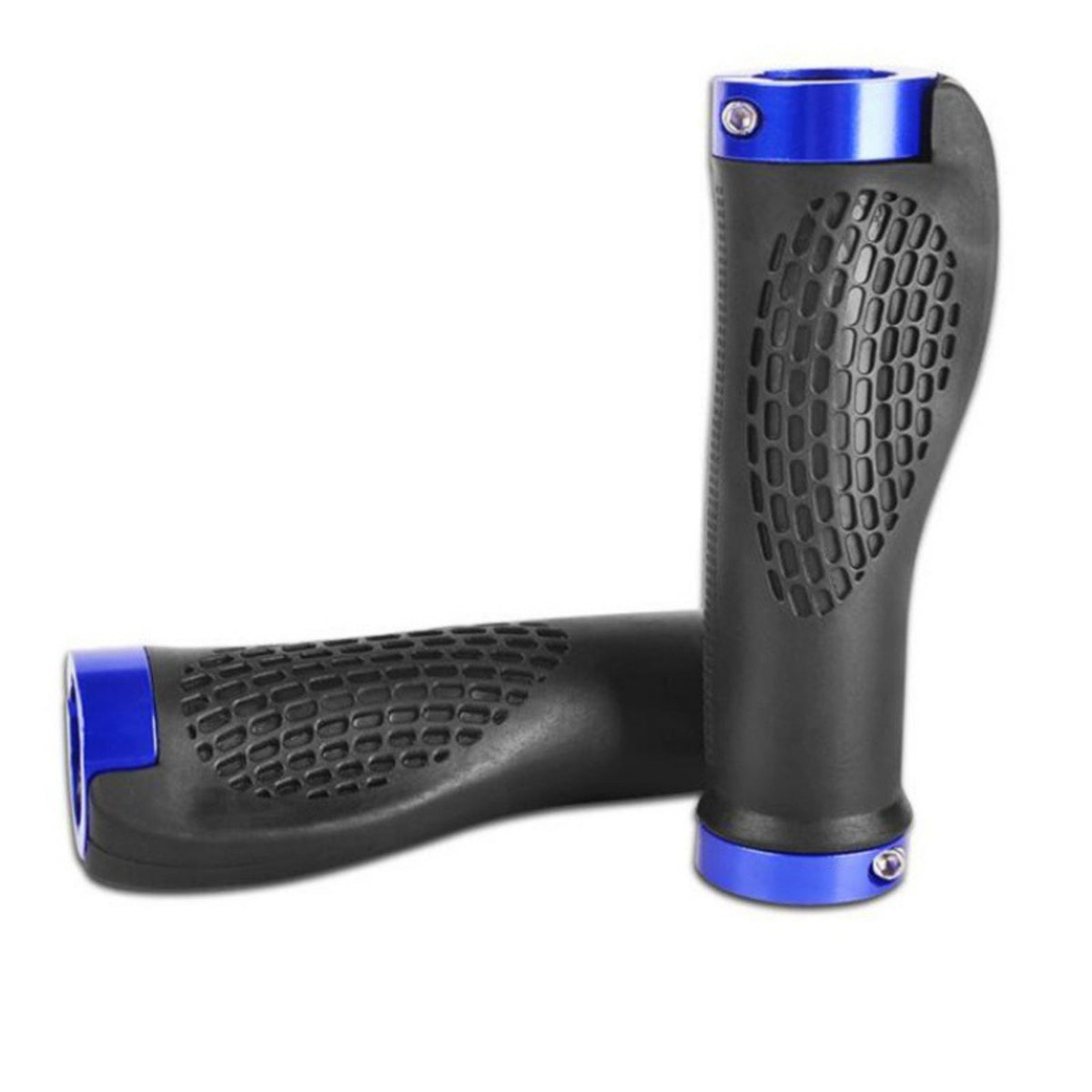 2 Pieces Comfort Grip Lock-on Handlebar Grips Full Palm Support Lock-on Bike Grips Long-Lasting Rubber Easy to Install for Long-Distance Cyclists, Commuters, Road Cycling, Trail Riding, City Commuting