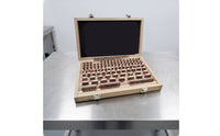 103 Pieces Calibrated Precision Steel Gauge Block Set Accurate Gauge Block Set with Wooden Case Machined Jo Blocks Hardened for Inspectors